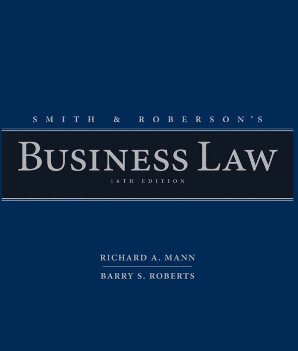 Smith and Roberson's Business Law 16th Edition